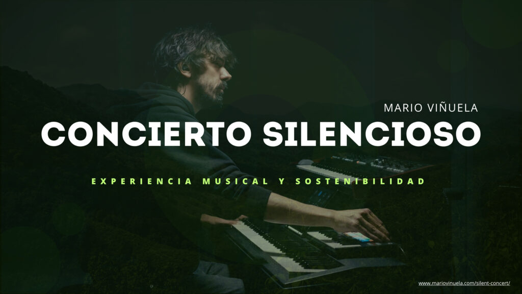 Cartel Concierto silencioso - Mario Vinuela